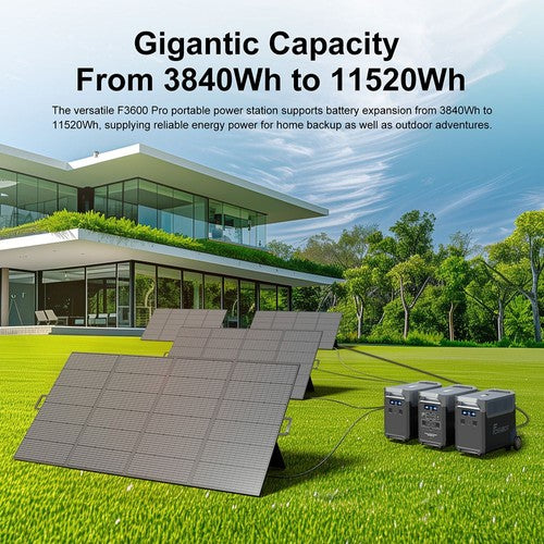 FOSSiBOT F3600 Pro Tragbares Kraftwerk, 3840 Wh LiFePO4-Akku, max. 11520 Wh Erweiterung, 3600 W FOSSiBOT F3600 Pro Tragbares Kraftwerk, 3840 Wh LiFePO4-Akku, max. 11520 Wh Erweiterung, 3600 W